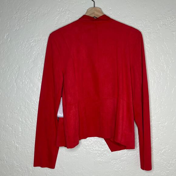 Bagatelle Women's Faux Suede Open Front Waterfall Drape Blazer Jacket M NWT - Picture 5 of 7
